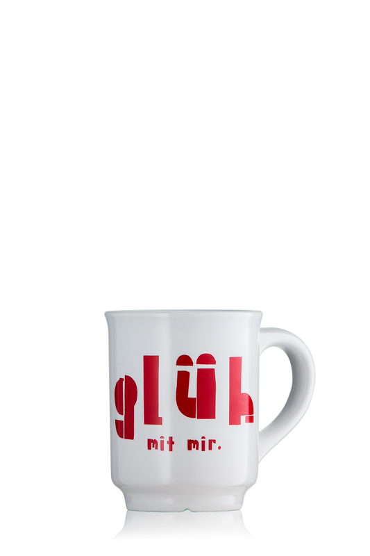 glüh' mit mir – Keramik-Tasse